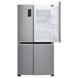 LG GSM760PZXZ American Style Fridge Freezer, A++ Energy Rating, 91cm Wide, Shiny Steel